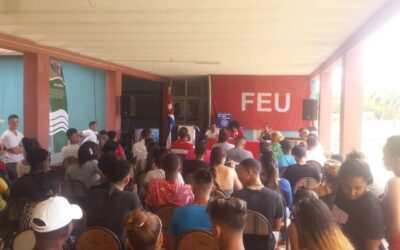 Congreso de la FEU en la residencia estudiantil